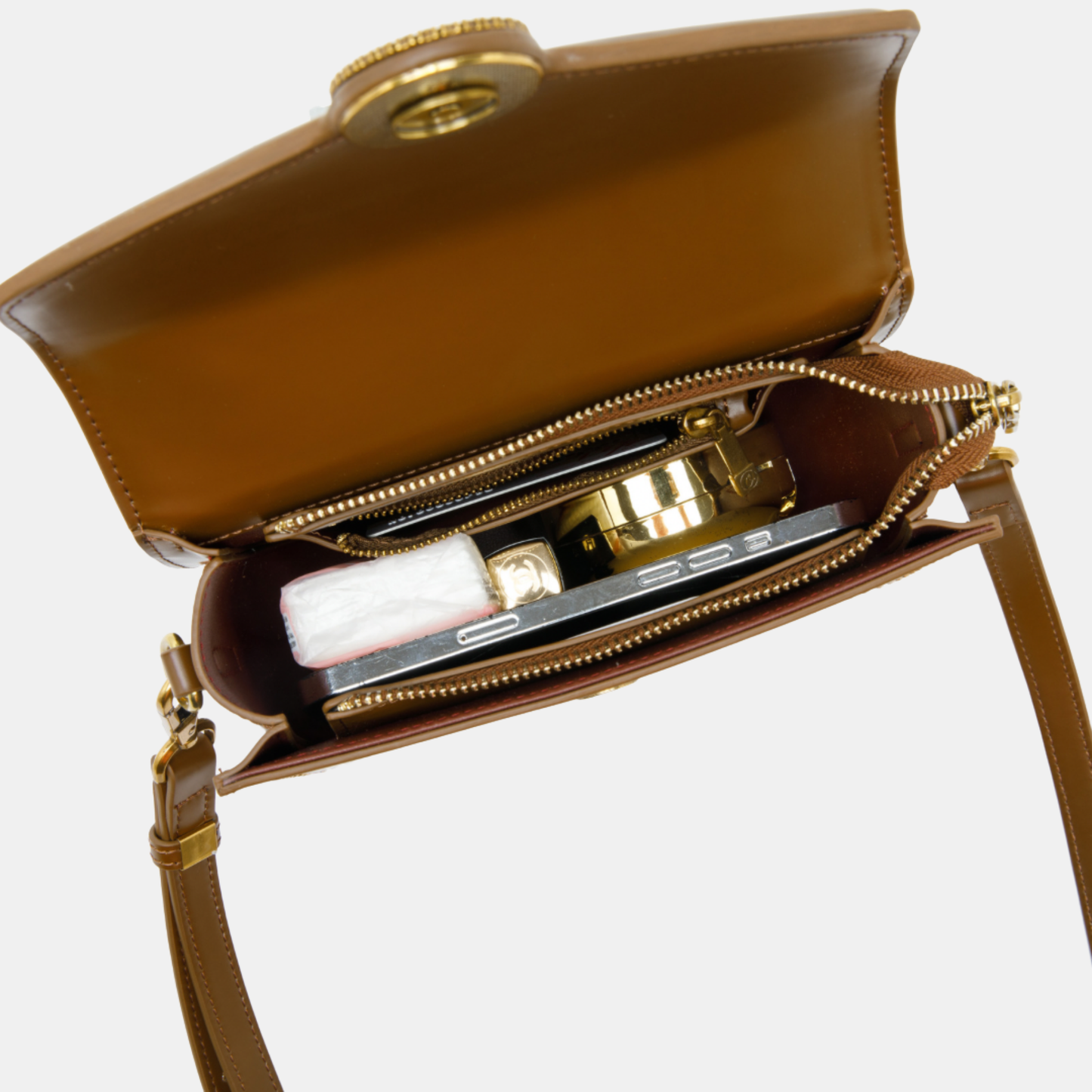 Bolso de Mano Brown PRHA