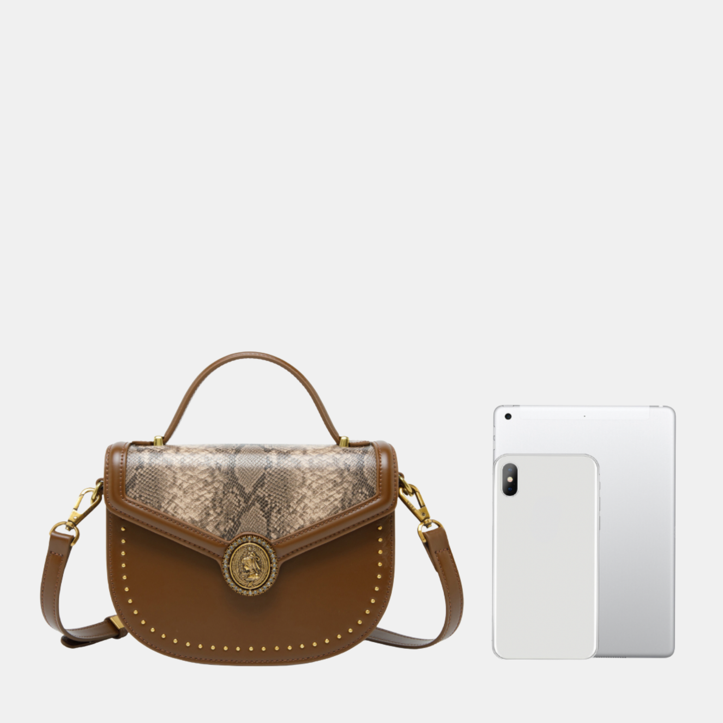 Bolso de Mano Brown PRHA