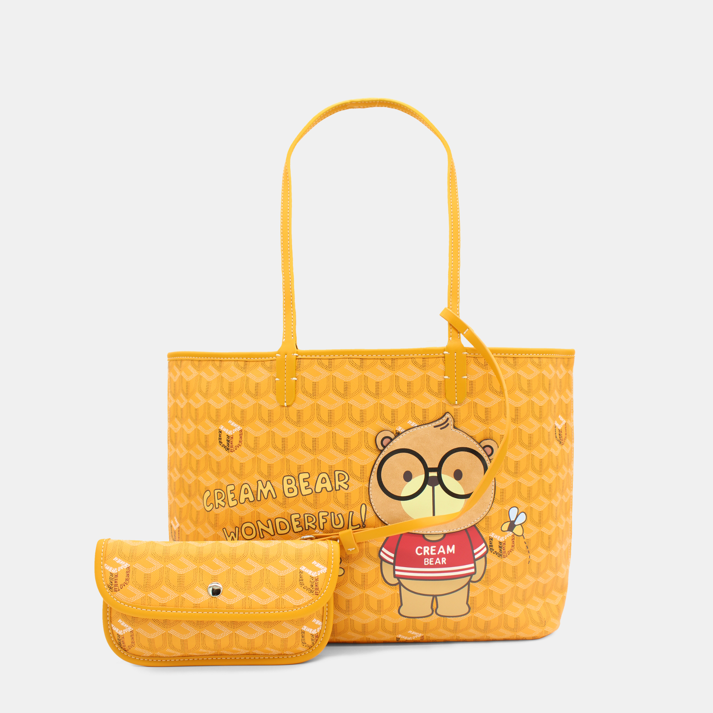 Bolso de hombro Cream Bear