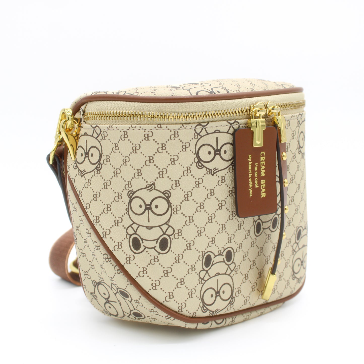 Bandolera Cafe Cream Bear
