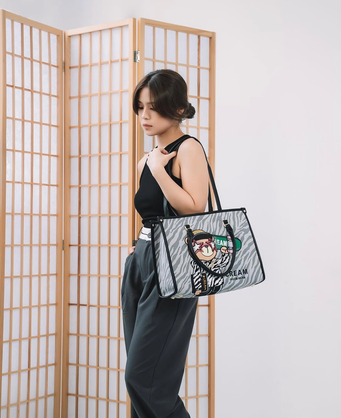 Bolso Tote Cream Bear