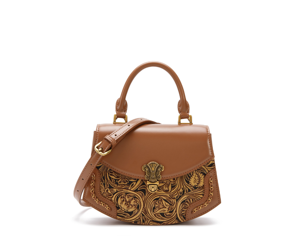 Bolso de Mano Brown PRHA