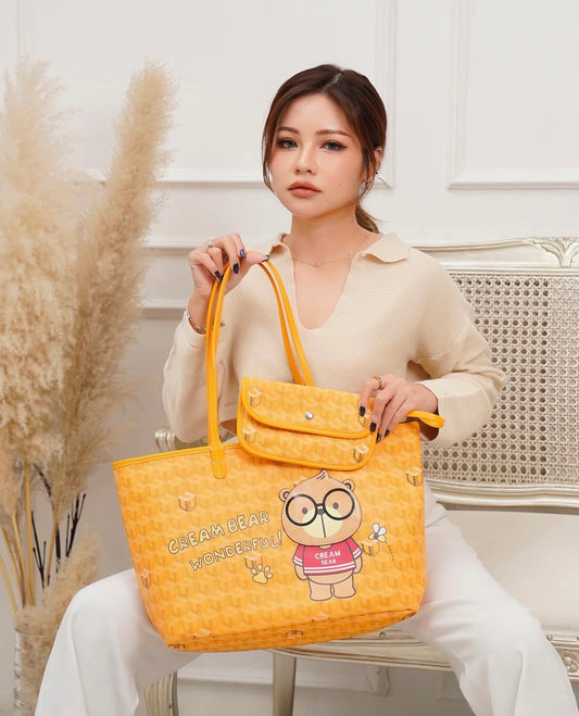 Bolso de hombro Cream Bear