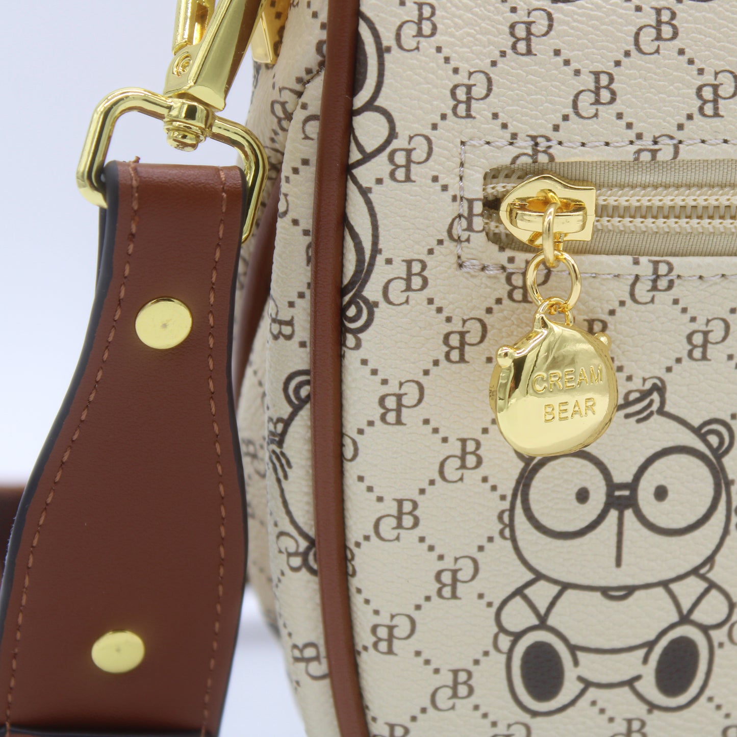 Bandolera Cafe Cream Bear